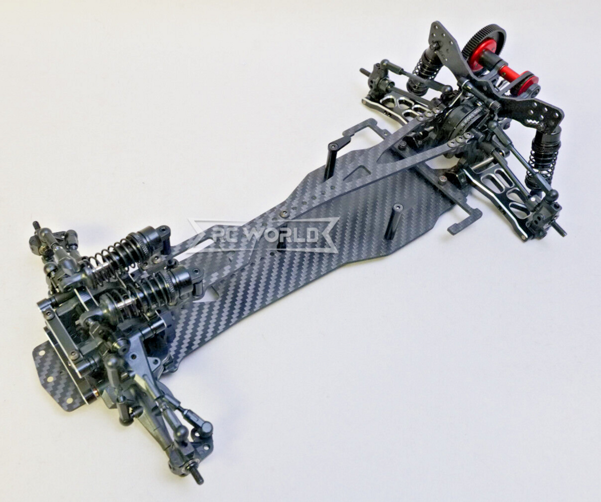 RC 1/10 DRIFT Chassis RWD Carbon Fiber Aluminum -ASSEMBLED