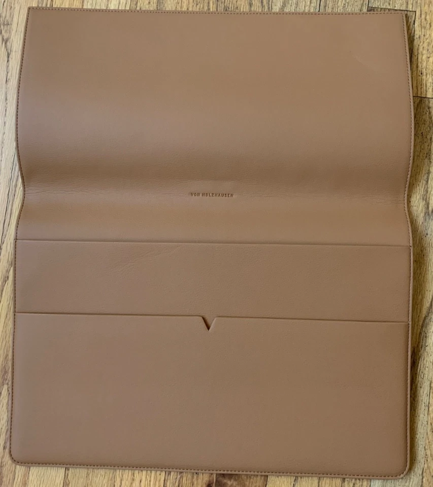 Nueva Von Holzhausen MacBook Portfolio 16" Funda Cuero Vegano Caramelo Apple COMO ESTÁ Foto 3 de 4
