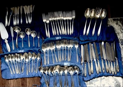 Prelude by International Sterling Silver Flatware Service For 12 Set 82 Pieces