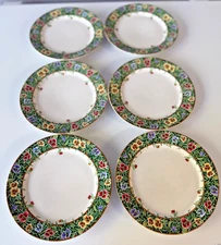 6- "Velvet Faces" from International  Tableworks Bob Timberlake   Salad Plate