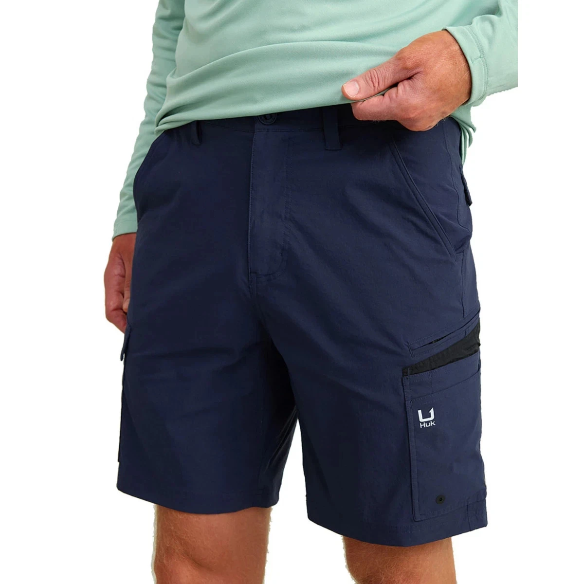 HUK Icon Chino Fishing Shorts - Color Naval Academy - Size 32 - 34 - NEW!