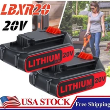 3.5Ah 2PC Lithium-Ion Battery for Black and Decker 20 Volt Li-ion LB20 LBXR20