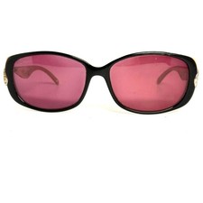 Brighton A Scroll In The Park Sunglasses Black Silver Scroll Rose Lens 59-16