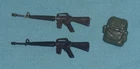 vtg G.I. GI JOE gijoe GRUNT WEAPONS PARTS LOT #4 gun + backpack + bonus FREESHIP