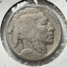 1930 Buffalo Nickel Five Cents Coin United States of America Liberty Head