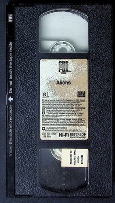 Aliens VHS 1986 Classic Sci-Fi Cassette Only Directed By James Cameron 032526AKT