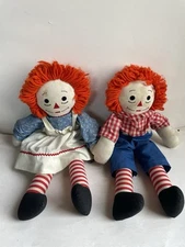 Vintage Raggedy Ann & Andy Dolls (E)