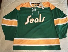 Adidas Aeroready Authentic California Golden Seals Jersey Men's Size 60 NEW NWT