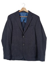 3LAB Herren Sakko Blazer Gr. 48/L Blau Business Modern