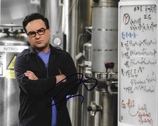 * JOHNNY GALECKI * signed 8x10 photo * THE BIG BANG THEORY * COA *