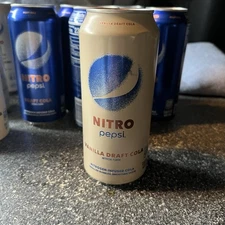 Pepsi 13.65 oz. Can - Nitro Pepsi Vanilla Draft Cola - Nitrogen-Infused 1 CAN