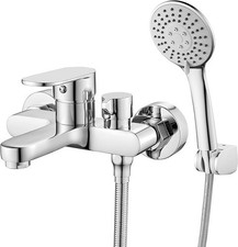 Hermodly Bath Taps with Shower Attachment Bath Mixer Taps with Shower Head Wall