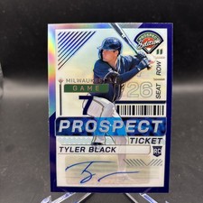 Tyler Black 2024 Prospect Edition Purple Rookie Autograph #111 /125 Milwaukee
