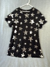 SHEIN Dress Woman’s Large Black With Star Sparkles 