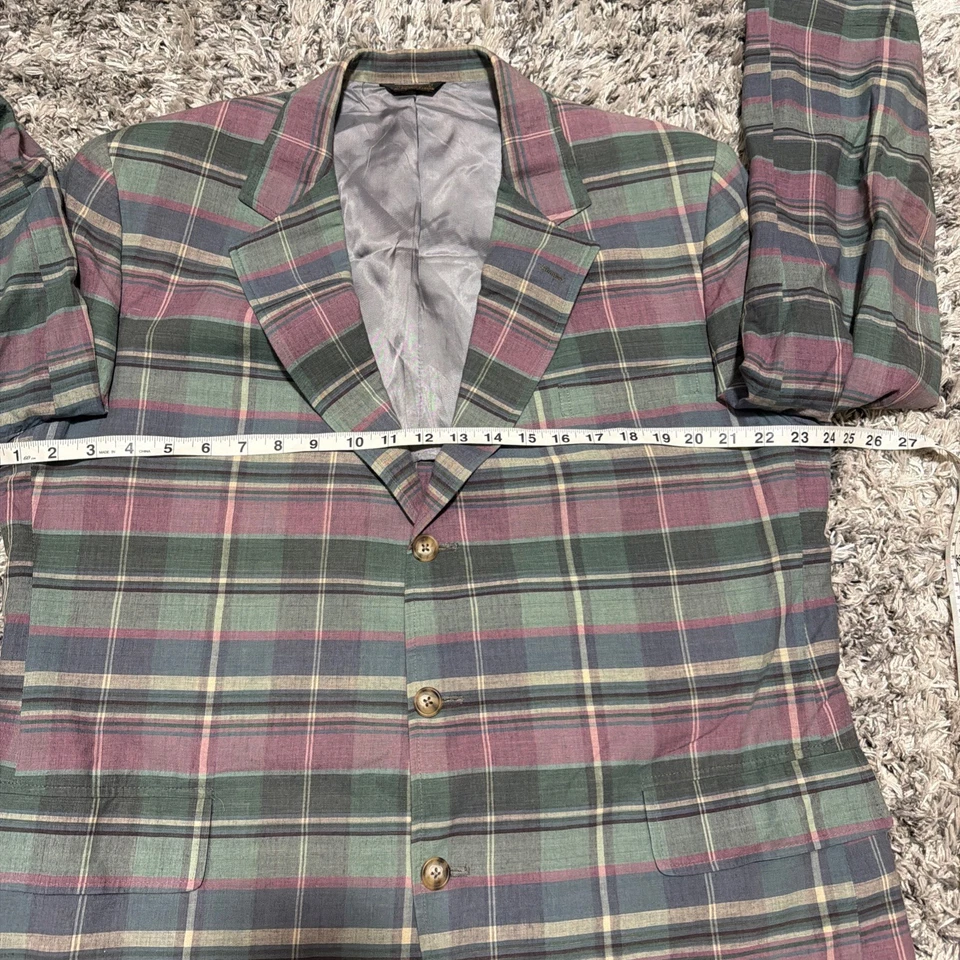 Blazer Abrigo Deportivo Chaqueta De Colección Corbin Para Hombre Talla 48 A Cuadros Foto 2 de 4