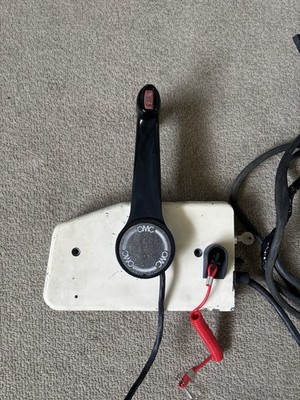 JOHNSON EVINRUDE REMOTE CONTROL BOX SIDE MOUNT WITH TRIM TILT Ships Same Day