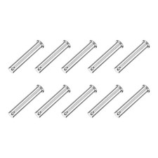 10Pcs M10 x 60mm Single Hole Clevis Pins, 304 Stainless Steel Flat Head Pin
