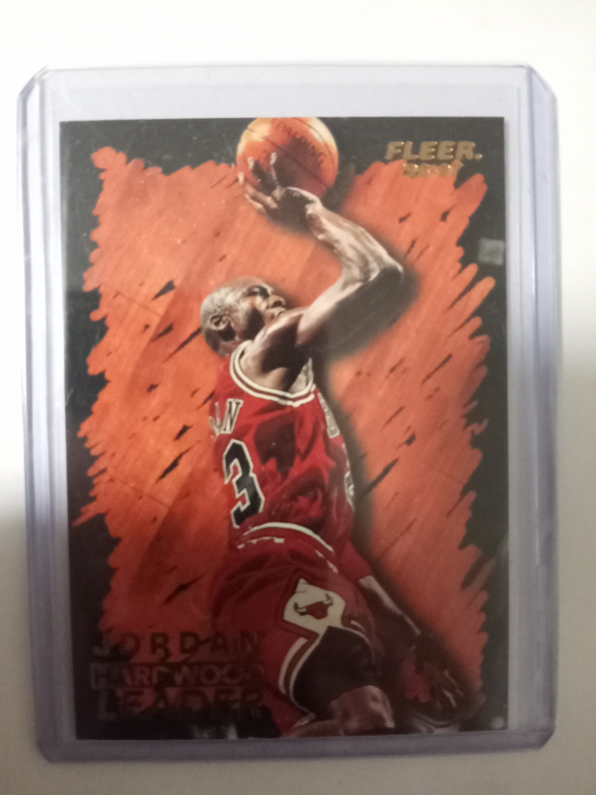MICHAEL JORDAN 1996-97 Fleer Hardwood Leader #123 Chicago Bulls