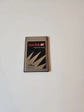 SanDisk Industrial Grade 128MB PC Card PCMCIA PC Card ATA tested and working.