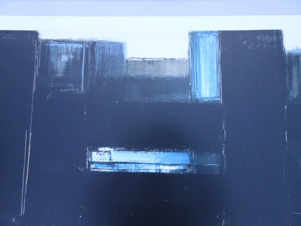 Grande affiche Pierre Soulages (1919-2022) - Impression d'art abstrait - 1958 - Photo 3/4