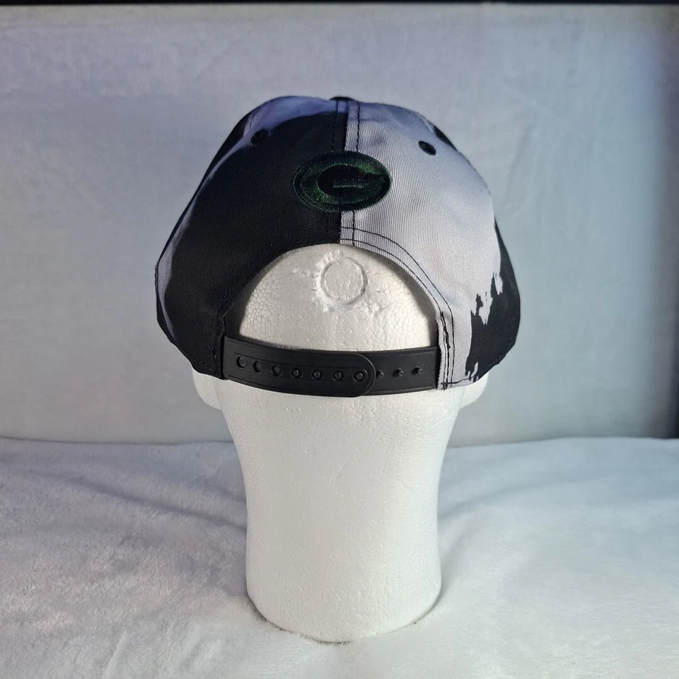 Gorra con tirantes Green Bay Packers New Era se adapta a 9FIFTY negra verde tinta tinte Foto 4 de 4