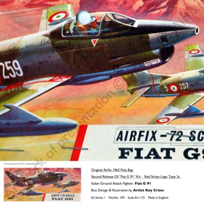 Original Airfix 1963 · Second Fiat G 91 Kit Release · Scale 1:72