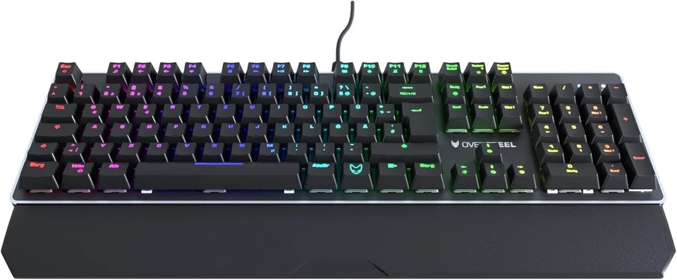 Mechanical Keyboard Oversteel Titanium RGB Red Switch German Layout Sealed - Image 2 of 4