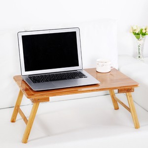 Bamboo Folding Laptop Stand Wood Bed Desk Bed Table