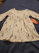 Wonder Nation Unicorn Dress 18months NEW Longsleeve Stars Rainbows