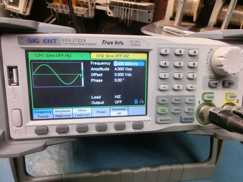 Siglent SDG2122X True Arb Waveform Generator 2 Chan, 120 MHz 1.2 GS/s