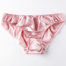 Womens Daliy Underwear Cheeky Shiny Satin Panties Silk Panties Briefs Bikinis