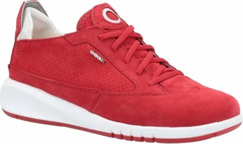 Scarpe da ginnastica rosse Geox per donna