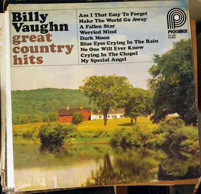 ''Great Country Hits Billy Vaughn And His Orchestra'' Vinyl LP l-Pickwick SPC 3600