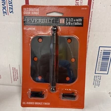 Everbilt Door hinge Oil Rubbed Bronze Finish 3x1/2” 5/8" Radius Lot Of 24