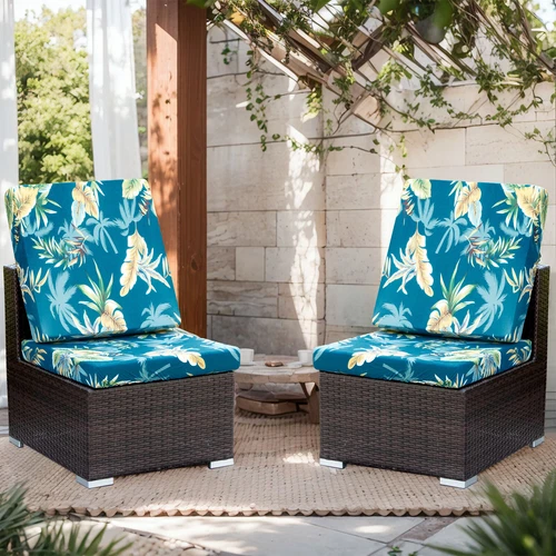 2/4/6/8 Stck. Terrasse Stretch Sofa Kissenbezüge Outdoor Kissen Schutz Bezug USA - Bild 9 von 33