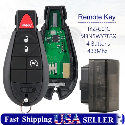 Key Fob Add-on CH4 Remote Start &amp; Keyless Entry Add-On Key Fob For 2009-2012 Dodge Ram - 3X Lock To Start Dodge Remote Starter