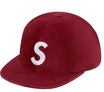 Supreme 16fw S logo cap スエード Burgundy s-l400.jpg