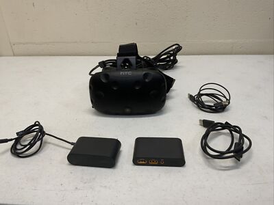 HTC VIVE VIRTUAL REALITY HEADSET & LINKBOX ONLY WITH CONNECTING CORDS