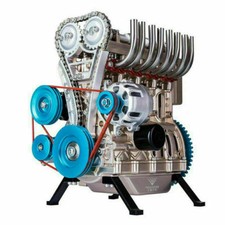 Full Metal Assembled Toys 4-cylinder Inline Gasoline Engine Model Building Kits