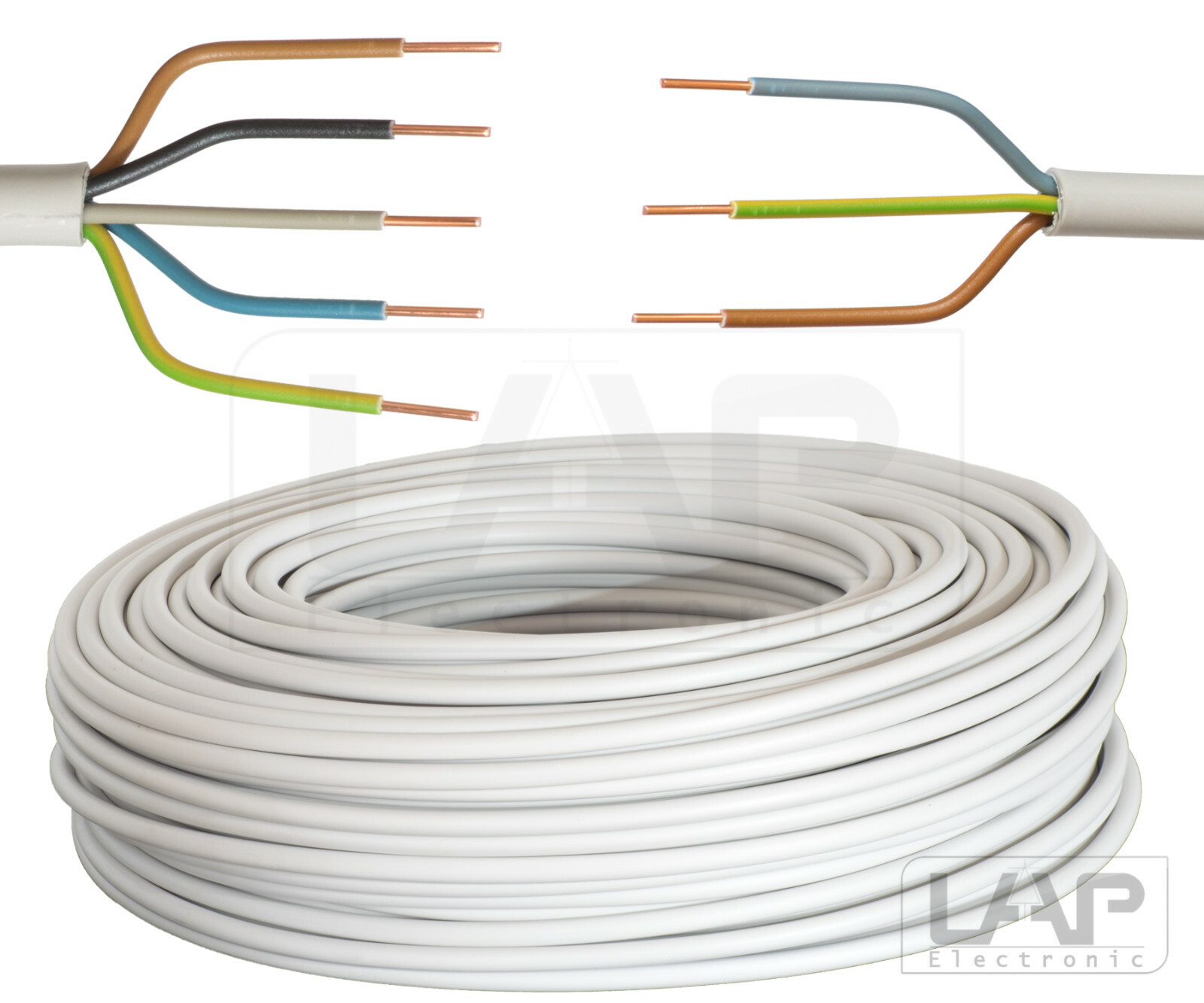 Cavo Ambienti Umidi Cavo Elettrico NYM-J 3x2.5 Mm² Per Ambienti - Foto 3