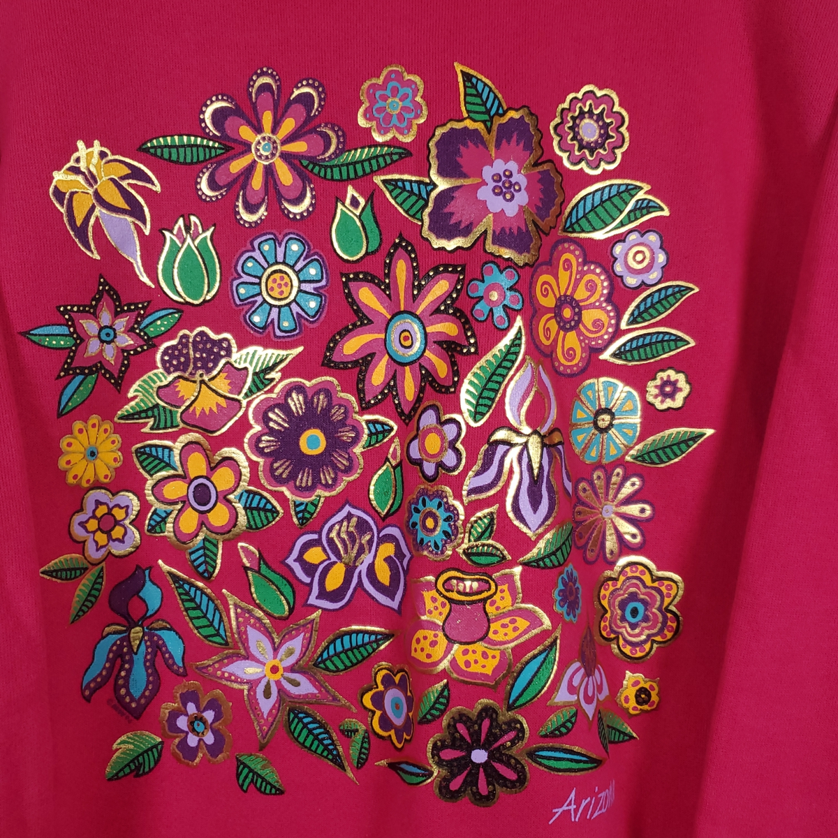 トップス Hanes made flower print sweat Hanes | Tops | Vintage Hanes Floral Knit Patchwork