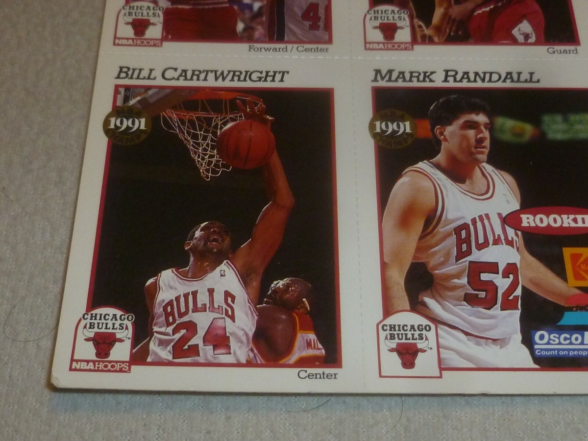 ＠NBA シカゴブルズ スケジュールカード (91/92) 1991-92 UNCUT CARD SHEET NBA HOOPS KODAK SET MICHAEL AIR