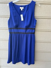 Loft Blue Sleeveless Dress Size 6