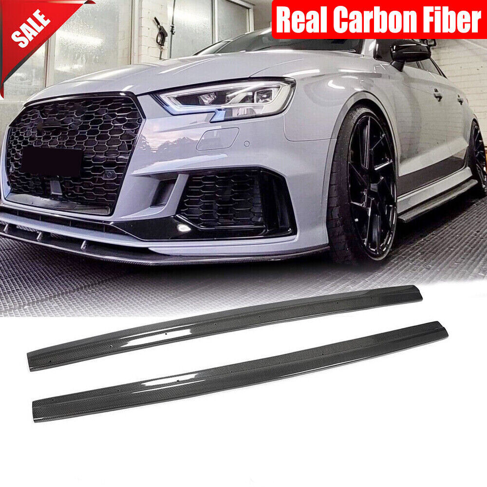 For Audi A3 8V Sline S3 RS3 14-23 Real Carbon Side Skirts