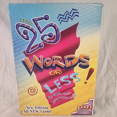 25 Words or Less Board Card Game #1006 Winning Moves Games 2000 Edition ...