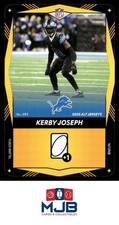 2025 UNO Elite Alt Jerseys Edition - Yellow Kerby Joseph #093 Detroit Lions