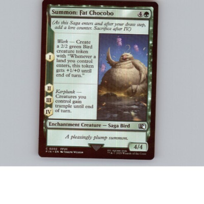 MTG - Summon: Fat Chocobo - Free P+P