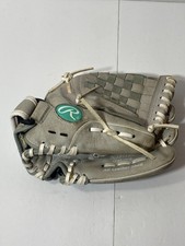 Rawlings Sure Catch Fast Pitch Softball 11 1/2" Glove, SCSB115M, Gray, Pre-Owned