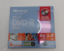Memorex Mini DVD-R 4X 2.8 GB 60 Minute Double Sided Double Capacity New Sealed