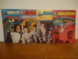 Star Trek Book/Record Sets 1979 Lot of 4 - PR25, PR26, PR45, PR46 VG